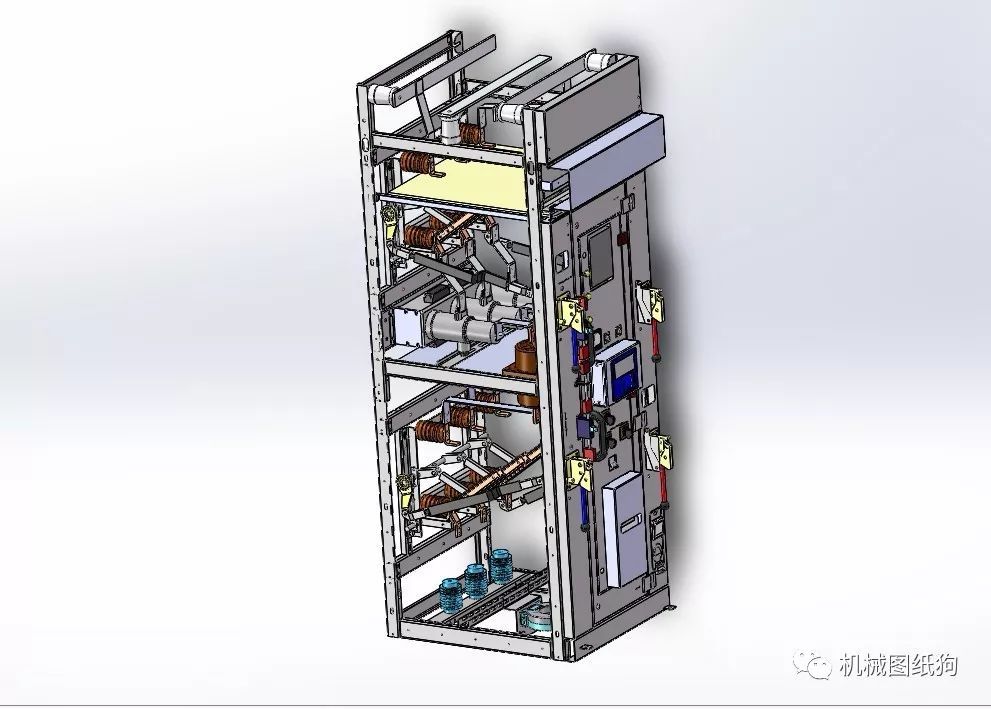 6-10KV電源開關(guān)柜三維模型圖Solidworks設(shè)計(jì)